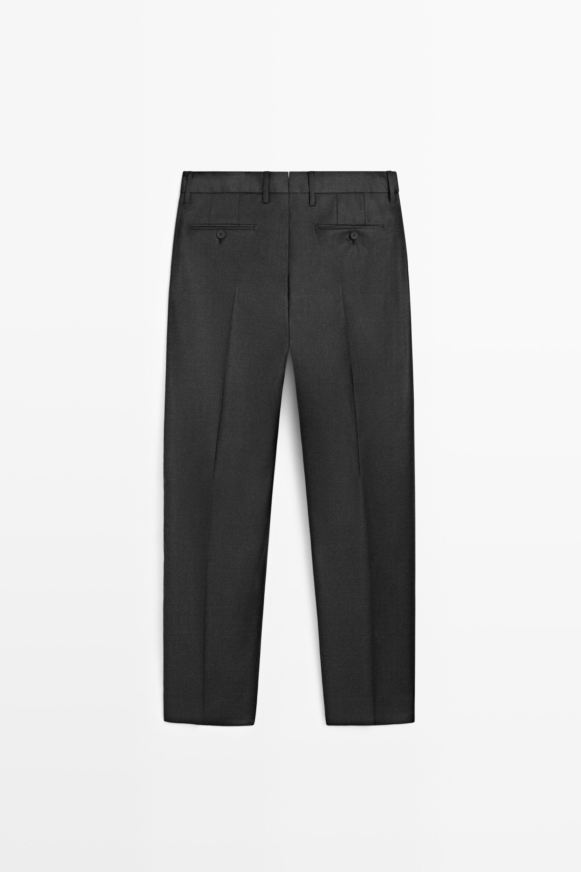 Cold wool suit trousers